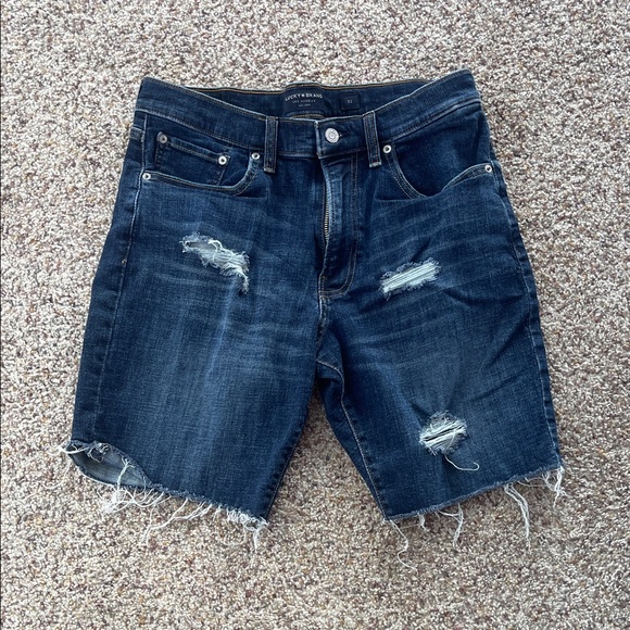 Lucky Brand Dark Blue Jean Shorts - Picture 1 of 4